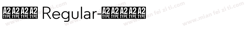 字匹喏曹 Regular字体转换
